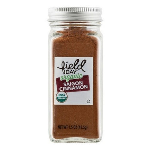 Field Day, Organic Saigon Cinnamon, 1.5 Oz (Case Of 6)