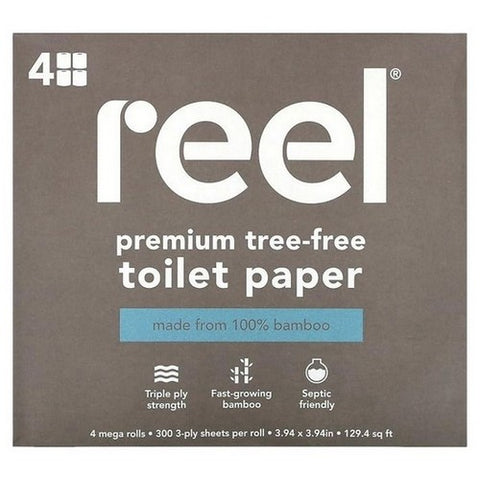 Reel, Toilet Paper Bamboo, 4 Count (Case Of 6)