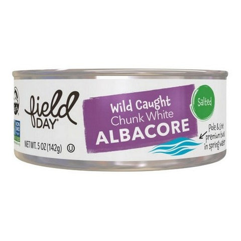 Field Day, Wild Caught Albacore Salted Chunk White Tuna, 5 Oz (Case Of 12)