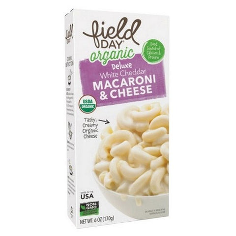 Field Day, Organic Deluxe Macaroni And Cheese White Cheddar, 6 Oz (Case Of 12)