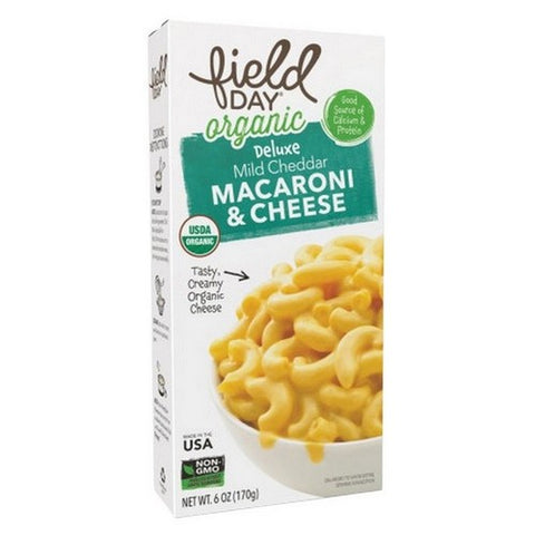 Field Day, Organic Deluxe Mild Cheddar Macaroni And Cheese, 6 Oz (Case Of 12)
