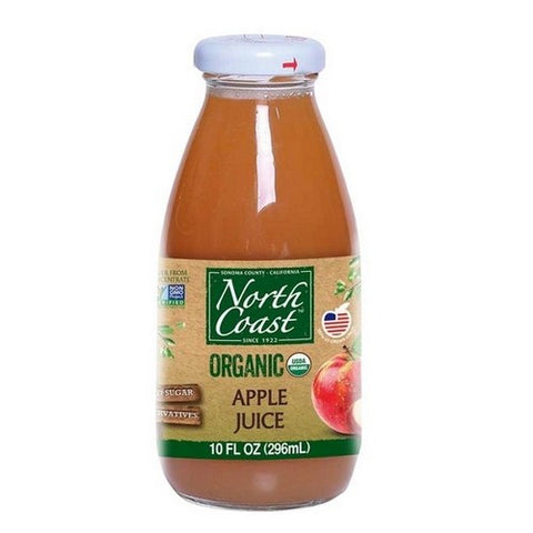 North Coast, Organic Apple Juice Glass Bottle, 24 Oz (Case Of 10)