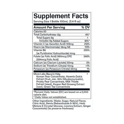 More Labs, Morning Recovery Lemon Ginger, 3.4 Oz (Case Of 6)