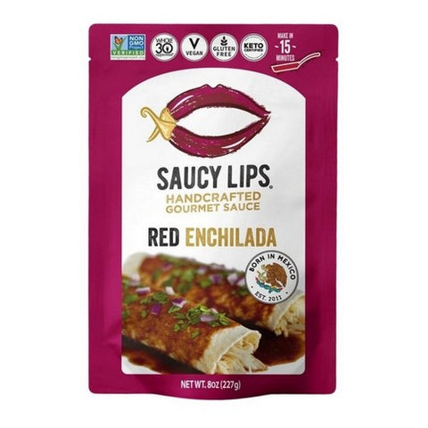 Saucy Lips, Red Enchilada Sauce, 8 Oz (Case Of 6)