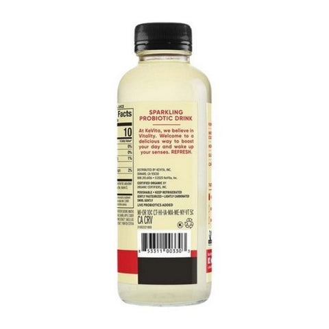 Kevita, Organic Sparkling Probiotic Refresher Drink Lemon Cayenne, 15.2 Oz (Case Of 6)