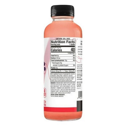 Kevita, Sparkling Strawberry Acai Coconut Probiotic Drink, 15.2 Oz (Case Of 6)