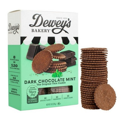 Deweys, Chocolate Mint Cookie Thins, 9 Oz (Case Of 6)