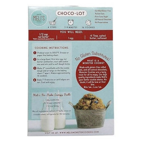 Meli's Monster Cookies, Choco Lot Gluten Free Cookie Mix, 16 Oz (Case Of 6) Meli's Monster Cookies