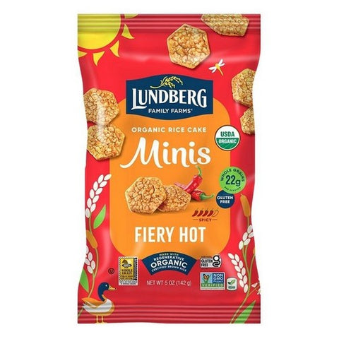 Lundberg, Mini Rice Cakes Fiery Hot, 5 Oz (Case Of 6)