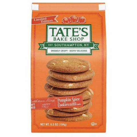 Tate's Bake Shop, Pumpkin Spice Cookies, 6.5 Oz (Case Of 12)