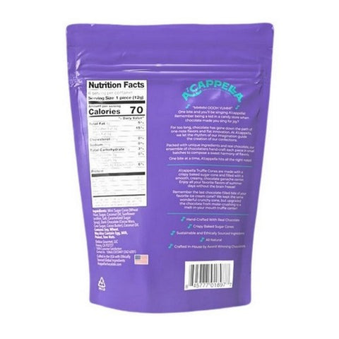 Acappella, Chocolate Truffle Cones, 2.54 Oz (Case Of 6)