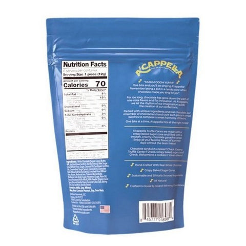 Acappella, Cookies N Cream Truffle Cones, 2.54 Oz (Case Of 6)