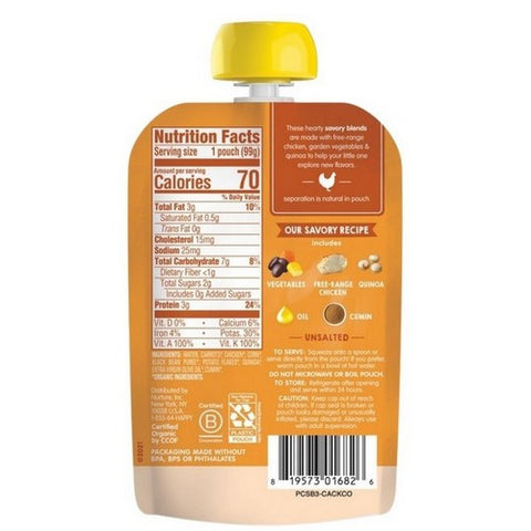 Happy Baby Food, Chicken Veg Quinoa Fiesta, 3.5 Oz (Case Of 16) Happy Baby Food