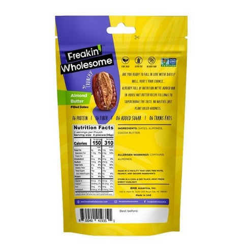 Freakin Wholesome, Dates Almond Filled, 2.54 Oz (Case Of 6) Freakin Wholesome
