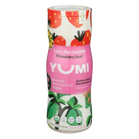 Yumi, Strawberry Basil Puffs, 1.5 Oz (Case Of 6)