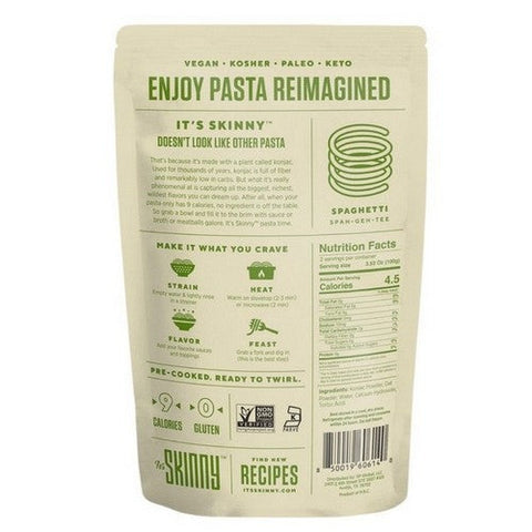 It's Skinny Pasta, Konjac Pasta Spaghetti Shape, 9.52 Oz (Case Of 6) It's Skinny Pasta