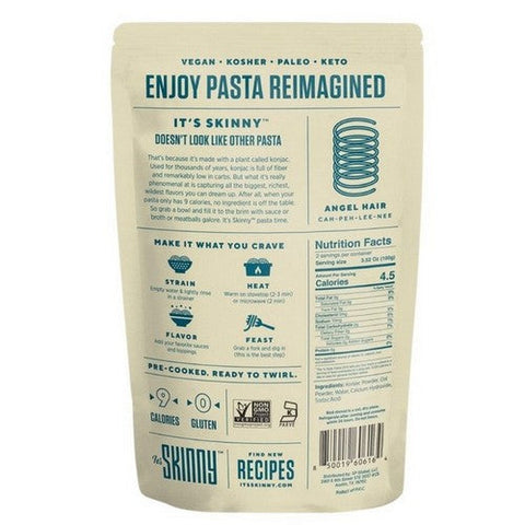 It's Skinny Pasta, Angel Hair Shape Naturally Gluten Free, 9.52 Oz (Case Of 6) It's Skinny Pasta