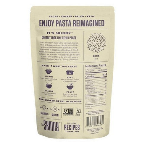 It's Skinny Pasta, Konjac Rice Shape, 9.52 Oz (Case Of 6) It's Skinny Pasta