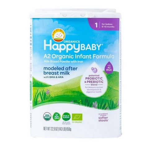 Happy Baby Food, Stage 1 A2 Infant Formula, 22.9 Oz (Case Of 6)