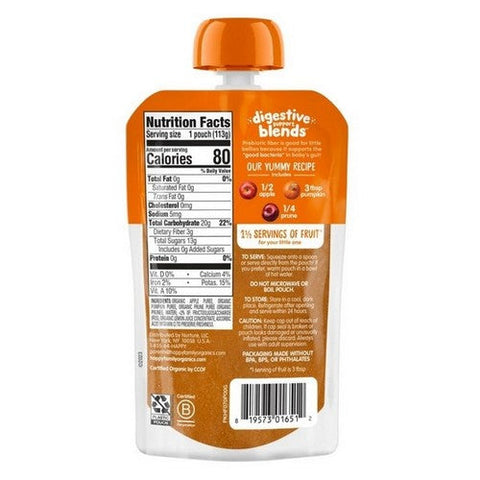 Happy Baby Food, Apple Pumpkin Prunes, 4 Oz (Case Of 16) Happy Baby Food