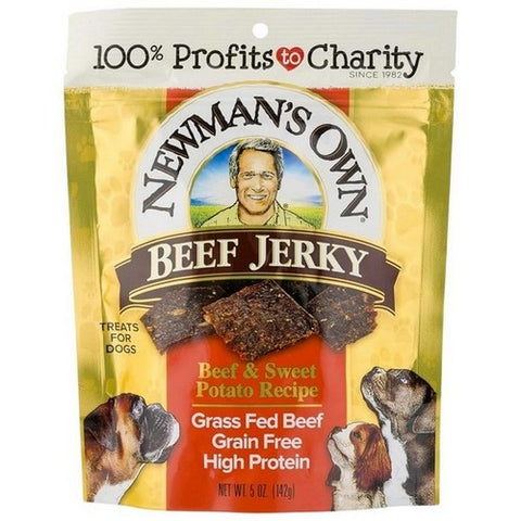 Newman's Own, Beef And Sweet Potato Recipe Beef Jerky Dog Treats, 5 Oz (Case Of 6)