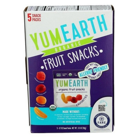 YumEarth, Organic Favorite Fruit Snack, 3.5 Oz (Case Of 6)