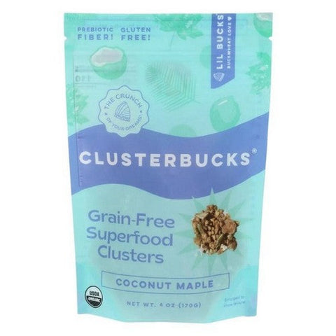 Lil Bucks, Clusterbucks Grain Free Superfood Clusters Coconut Maple, 6 Oz (Case Of 6) Lil Bucks