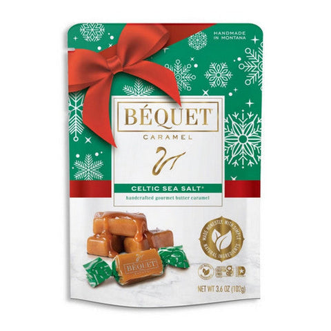 Bequet, Chewy Celtic Sea Salt Caramel, 3.6 Oz (Case Of 12) Bequet