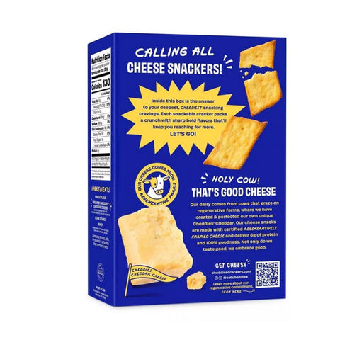 Cheddies, Classic Cheddar Cheesy Crackers, 4.2 Oz (Case Of 6)