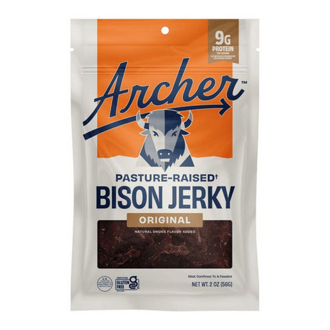 Country Archer, Provisions Pasture Raised Bison Original Jerky, 2 Oz (Case Of 12)