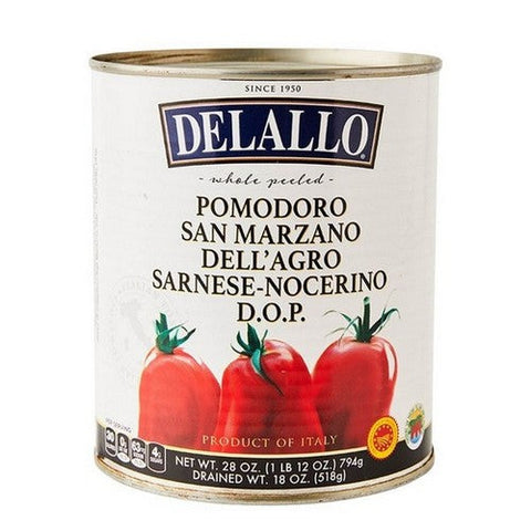 Delallo, San Marzano Whole Tomatoes, 28 Oz (Case Of 6) Delallo
