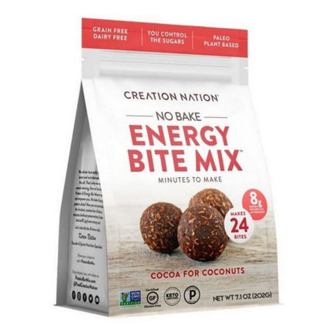 Creation Nation, Cocoa For Coconuts Paleo Energy Bite Mix, 7.1 Oz (Case Of 6)