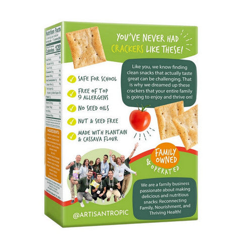 Artisan Tropic, Organic Crackers Tomato Herb, 4.25 Oz (Case Of 6) Artisan Tropic