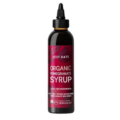 Just Date Syrup, Organic Pomegranate Syrup, 8.8 Oz (Case Of 6)