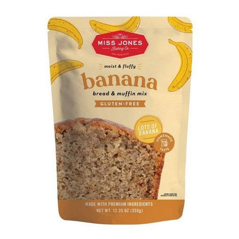 Miss Jones Baking Co, Bread And Muffin Mix Banana, 12.35 Oz (Case Of 6) Miss Jones Baking Co
