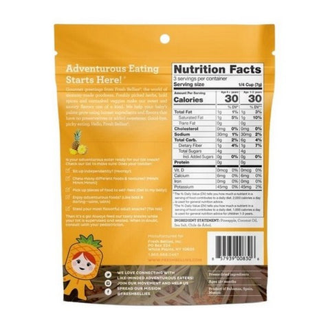 Fresh Bellies, Party Like A Pineapple Snack, 0.75 Oz (Case Of 6)