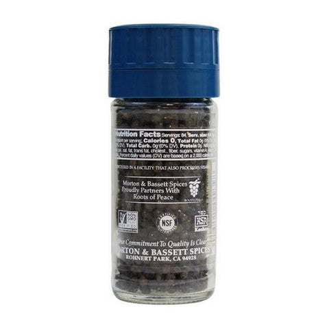 Morton & Bassett, Grinder Whole Black Peppercorns, 2.1 Oz (Case Of 12) Morton & Bassett