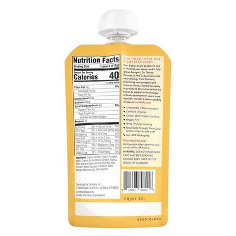 Cerebelly, Baby Puree Carrot Pumpkin, 4 Oz (Case Of 6) Cerebelly