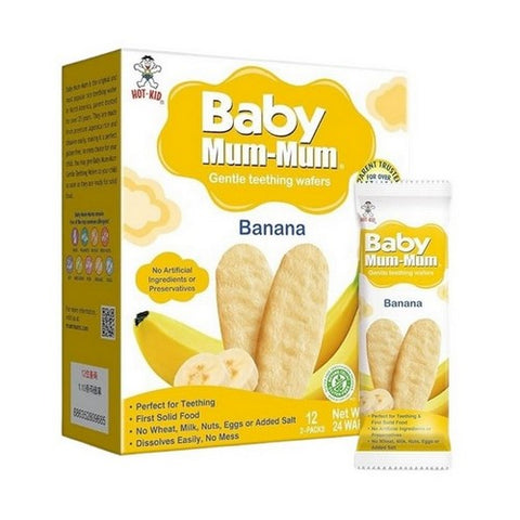 Hot Kid, Baby Mum Mum Organic Wafers Banana, 1.76 Oz (Case Of 6)