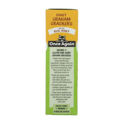 Once Again, Organic Gram Crackers Honey, 7.93 Oz (Case Of 6) Once Again
