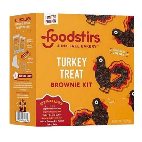 Foodstirs, Turkey Treat Brownie Kit, 20.1 Oz (Case Of 6)