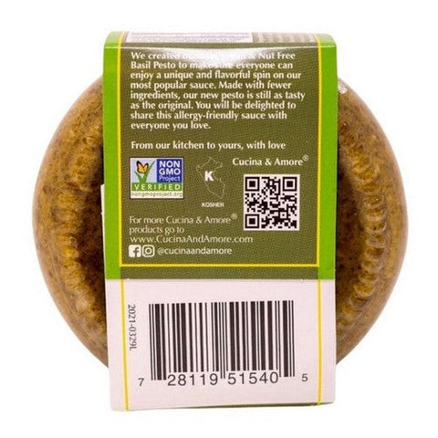 Cucina & Amore, Pesto Basil Vegan And Nut Free, 7.9 Oz (Case Of 6) Cucina & Amore