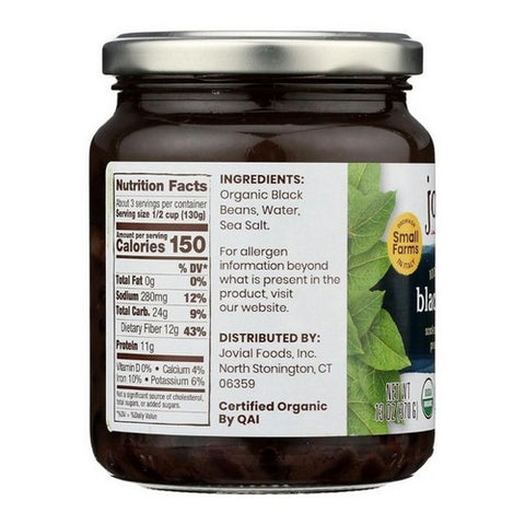 Jovial, Organic Black Beans, 13 Oz (Case Of 6)