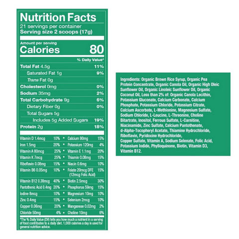 Babys Only Organic, Organic Plant Based Pea Protein Toddler Formula 12 to 36 Months, 12.7 Oz (Case Of 6)