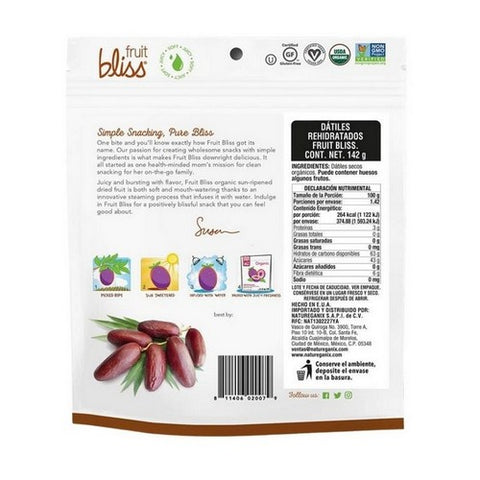 Fruit Bliss, Organic Dried And Pitted Deglet Nour Dates, 5 Oz (Case Of 6)