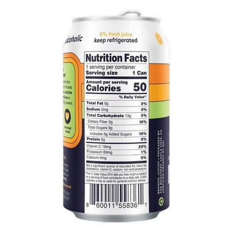 Mood, Orange Ginger Carbonated Kombucha, 12 Oz (Case Of 12) Mood