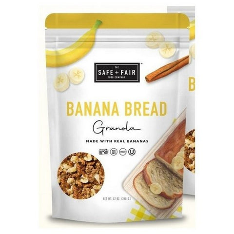Safe Plus Fair Food Company, Banana Bread Granola, 12 Oz (Case Of 6)