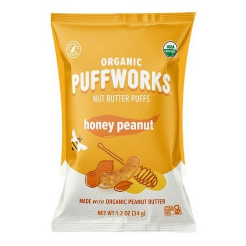Puffworks, Honey Peanut Butter Puff, 1.2 Oz (Case Of 6)
