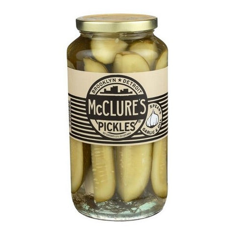 Mcclures Pickles, Pickles Spears Garlic Dill, 32 Oz (Case Of 6)