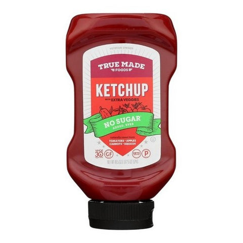 True Made Foods, Ketchup No Sugar, 18.5 Oz (Case Of 12)